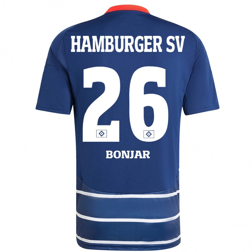 Danxen Kid Amir Bonjar #26 Dark Blue Away Jersey 2024/25 T-Shirt