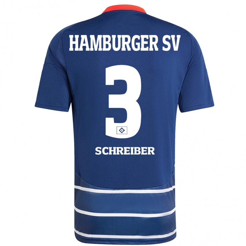 Danxen Kid David Schreiber #3 Dark Blue Away Jersey 2024/25 T-Shirt