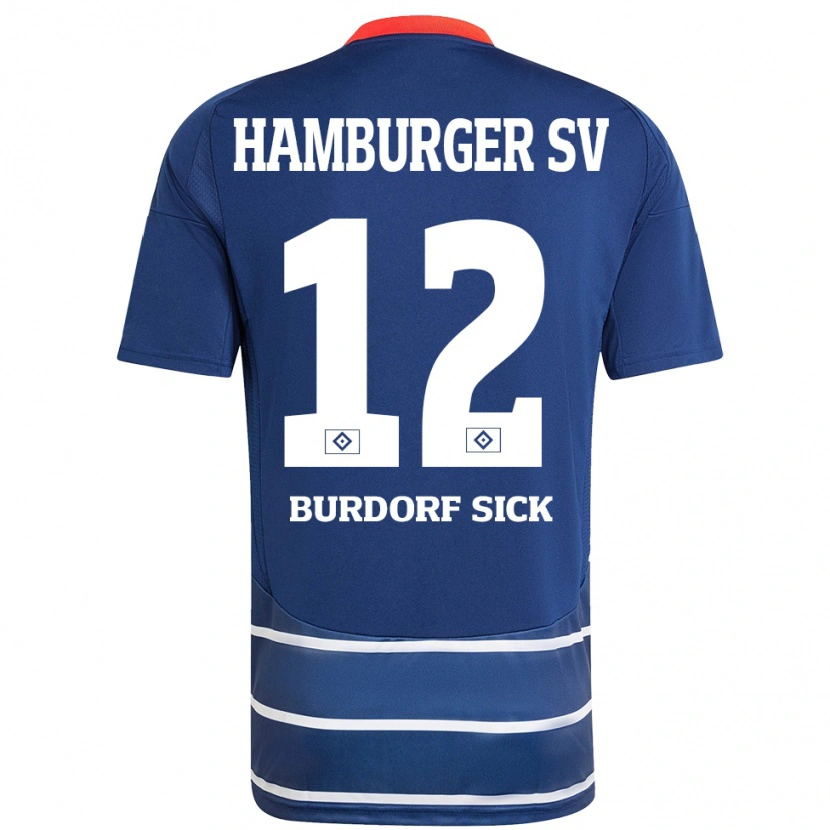 Danxen Kid Emma Burdorf-Sick #12 Dark Blue Away Jersey 2024/25 T-Shirt