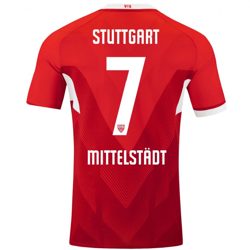 Danxen Kid Maximilian Mittelstädt #7 Red White Away Jersey 2024/25 T-Shirt