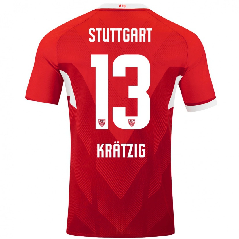 Danxen Kid Frans Krätzig #13 Red White Away Jersey 2024/25 T-Shirt