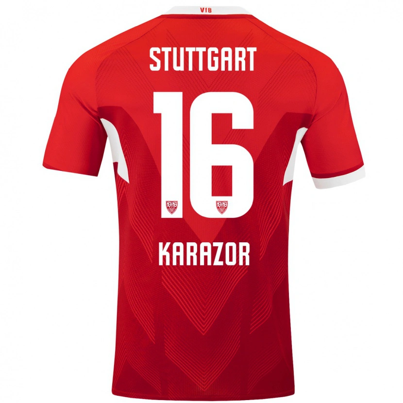 Danxen Kid Atakan Karazor #16 Red White Away Jersey 2024/25 T-Shirt