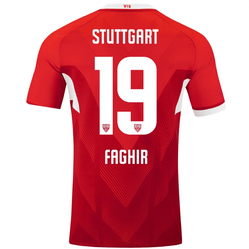 Danxen Kid Wahid Faghir #19 Red White Away Jersey 2024/25 T-Shirt