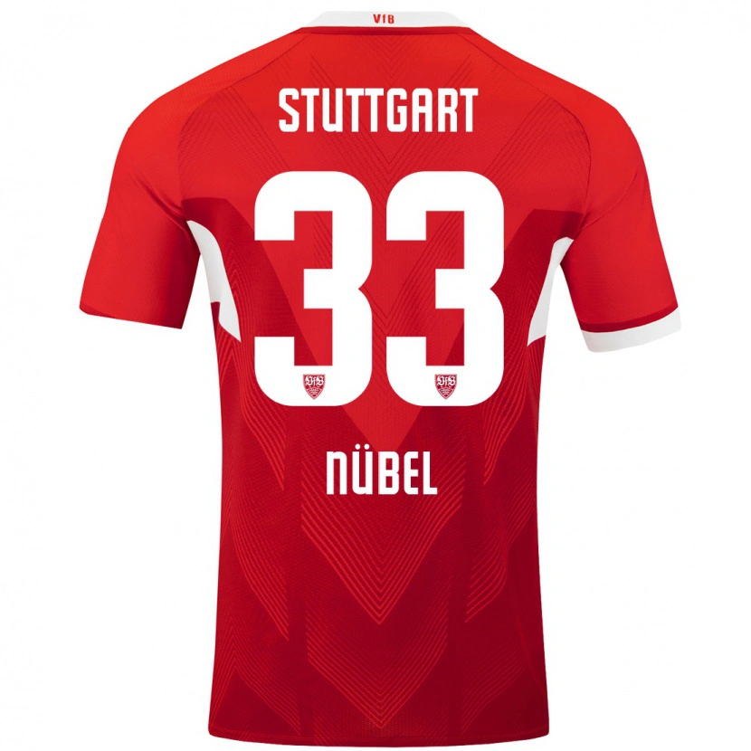 Danxen Kid Alexander Nübel #33 Red White Away Jersey 2024/25 T-Shirt