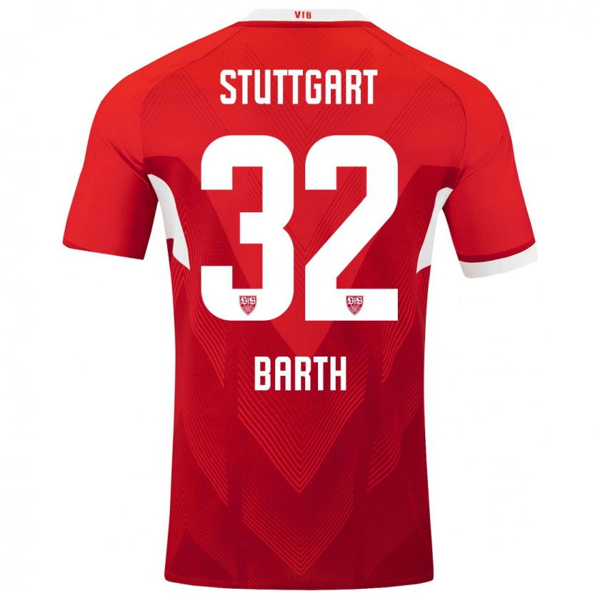 Danxen Kid Tom Barth #32 Red White Away Jersey 2024/25 T-Shirt