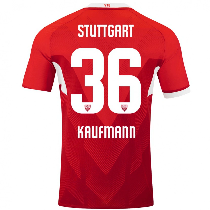 Danxen Kid Tino Kaufmann #36 Red White Away Jersey 2024/25 T-Shirt