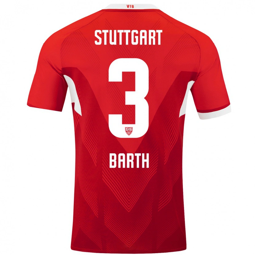 Danxen Kid Lara Barth #3 Red White Away Jersey 2024/25 T-Shirt