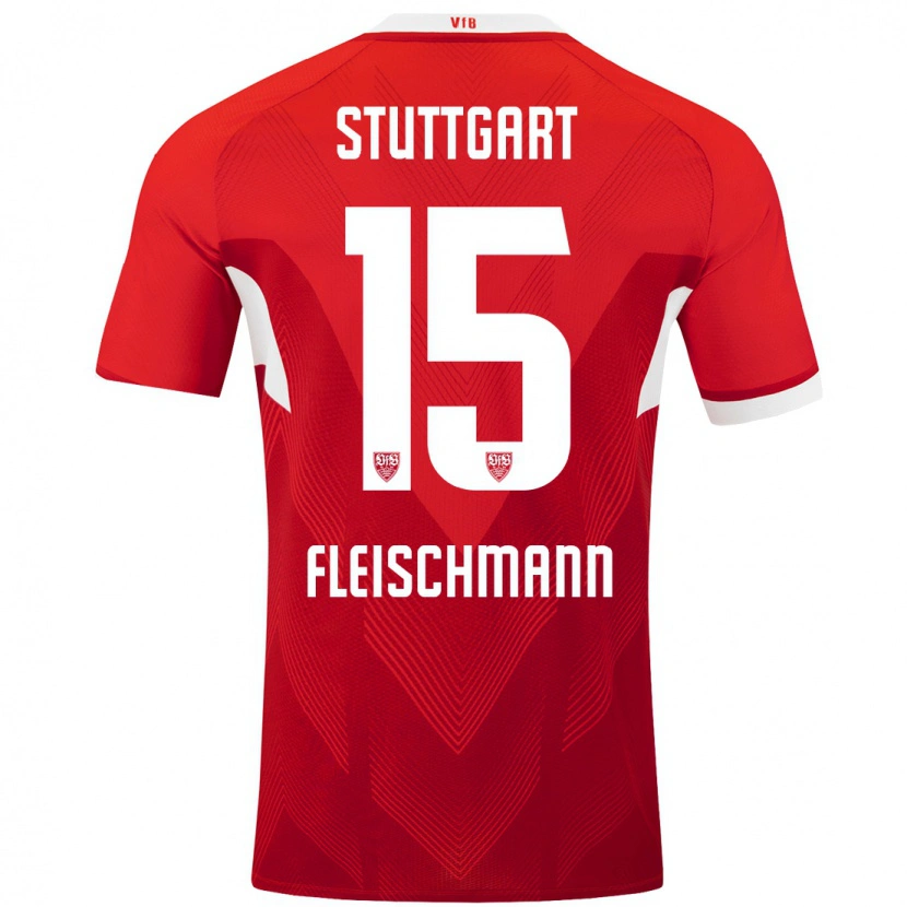 Danxen Kid Svea Fleischmann #15 Red White Away Jersey 2024/25 T-Shirt