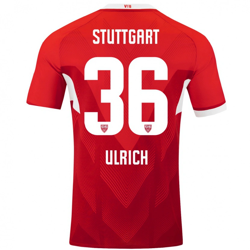 Danxen Kid Laurin Ulrich #36 Red White Away Jersey 2024/25 T-Shirt