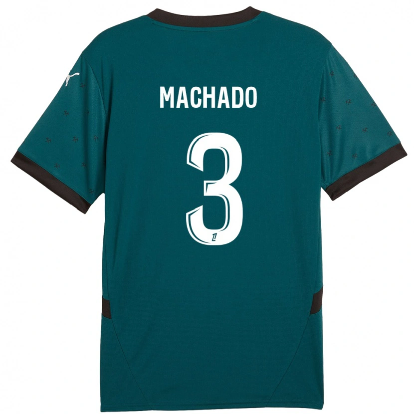 Danxen Kid Deiver Machado #3 Dark Green Away Jersey 2024/25 T-Shirt