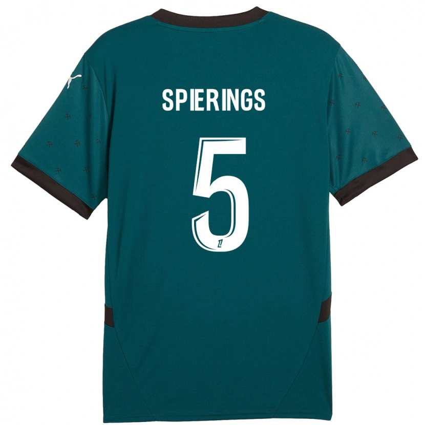 Danxen Kid Stijn Spierings #5 Dark Green Away Jersey 2024/25 T-Shirt