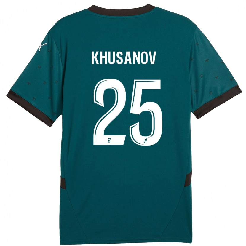 Danxen Kid Abdukodir Khusanov #25 Dark Green Away Jersey 2024/25 T-Shirt