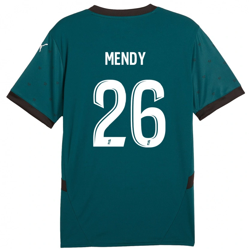 Danxen Kid Nampalys Mendy #26 Dark Green Away Jersey 2024/25 T-Shirt