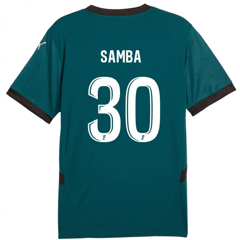 Danxen Kid Brice Samba #30 Dark Green Away Jersey 2024/25 T-Shirt