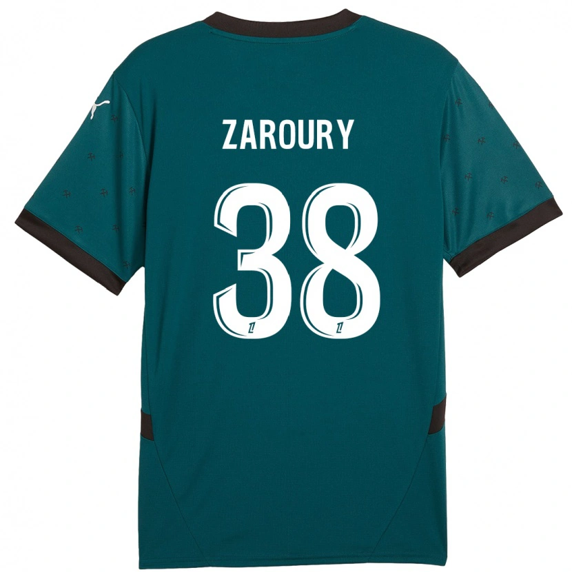 Danxen Kid Anass Zaroury #38 Dark Green Away Jersey 2024/25 T-Shirt