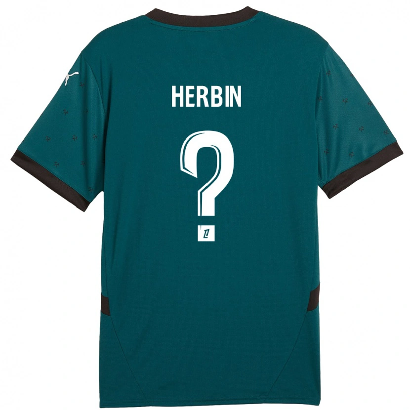 Danxen Kid Grégoire Herbin #0 Dark Green Away Jersey 2024/25 T-Shirt