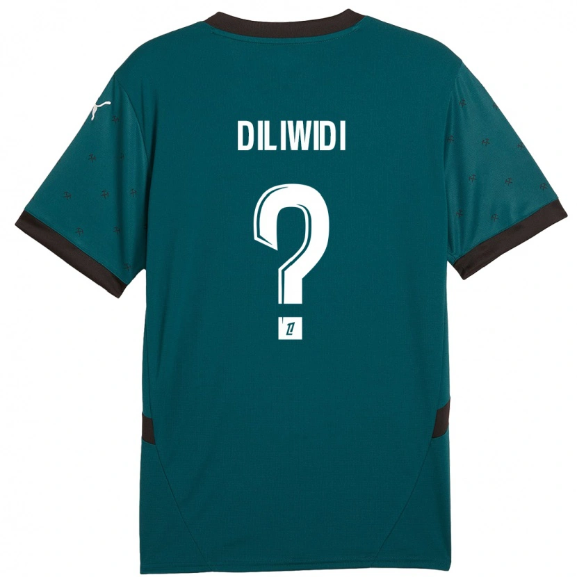 Danxen Kid Kembo Diliwidi #0 Dark Green Away Jersey 2024/25 T-Shirt