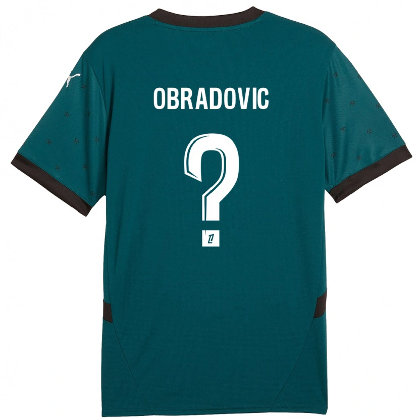 Danxen Kid Ognjen Obradovic #0 Dark Green Away Jersey 2024/25 T-Shirt