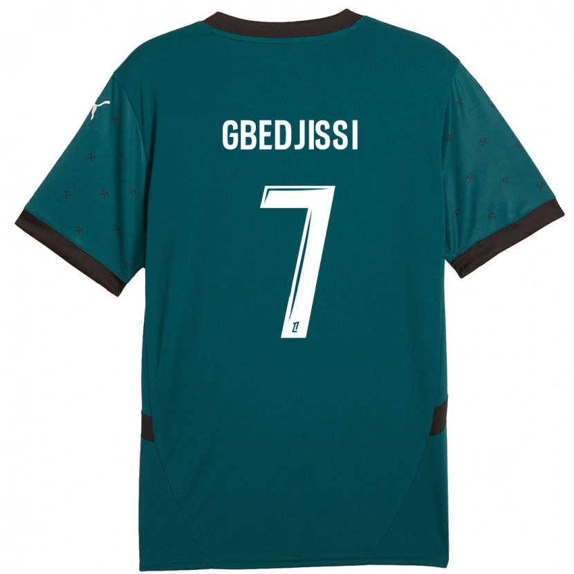 Danxen Kid Aude Gbedjissi #7 Dark Green Away Jersey 2024/25 T-Shirt