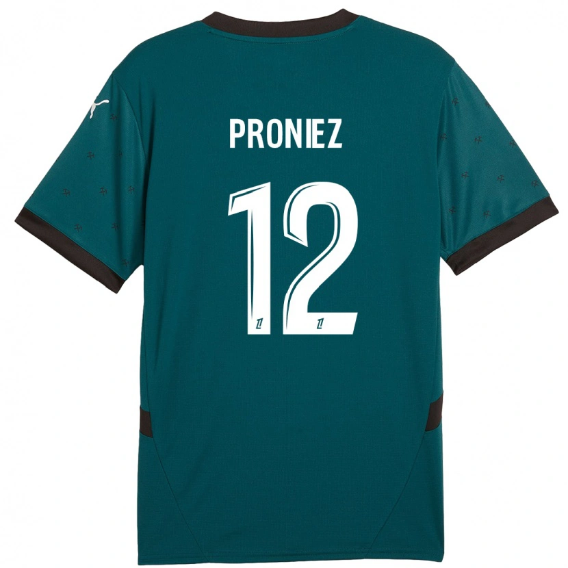 Danxen Kid Fany Proniez #12 Dark Green Away Jersey 2024/25 T-Shirt