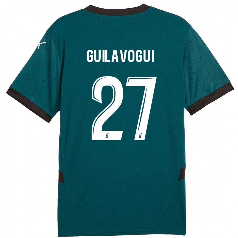 Danxen Kid Morgan Guilavogui #27 Dark Green Away Jersey 2024/25 T-Shirt