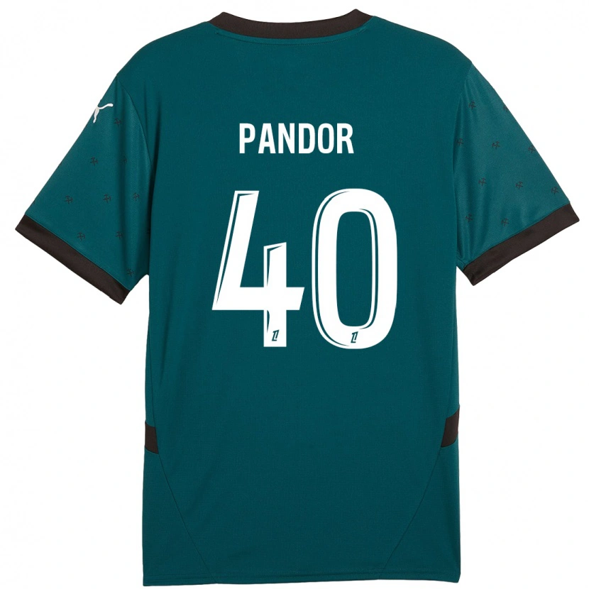 Danxen Kid Yannick Pandor #40 Dark Green Away Jersey 2024/25 T-Shirt