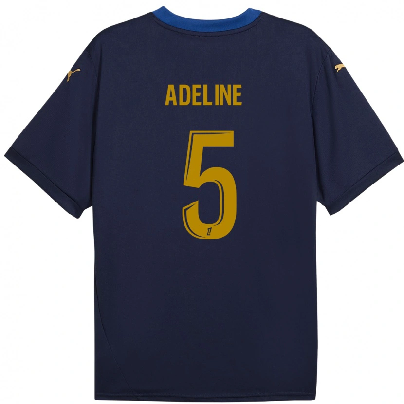 Danxen Kid Martin Adeline #5 Navy Gold Away Jersey 2024/25 T-Shirt