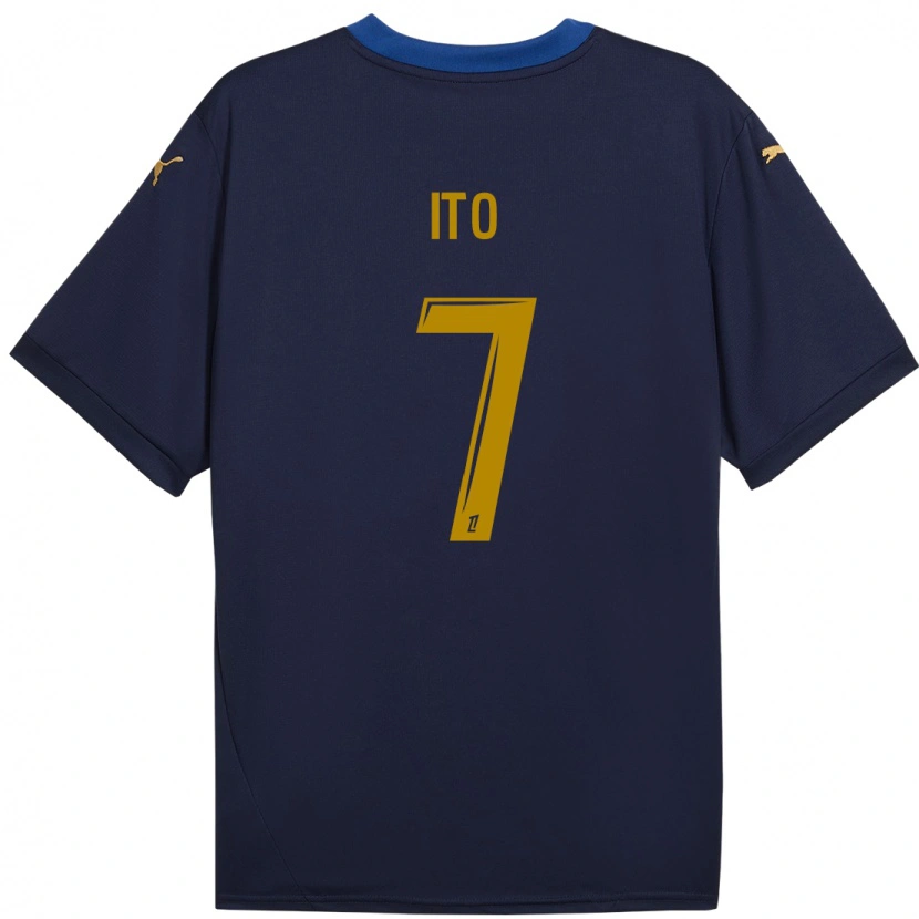 Danxen Kid Junya Ito #7 Navy Gold Away Jersey 2024/25 T-Shirt