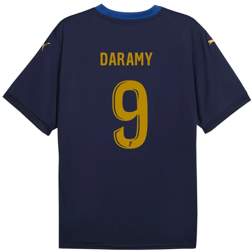 Danxen Kid Mohamed Daramy #9 Navy Gold Away Jersey 2024/25 T-Shirt