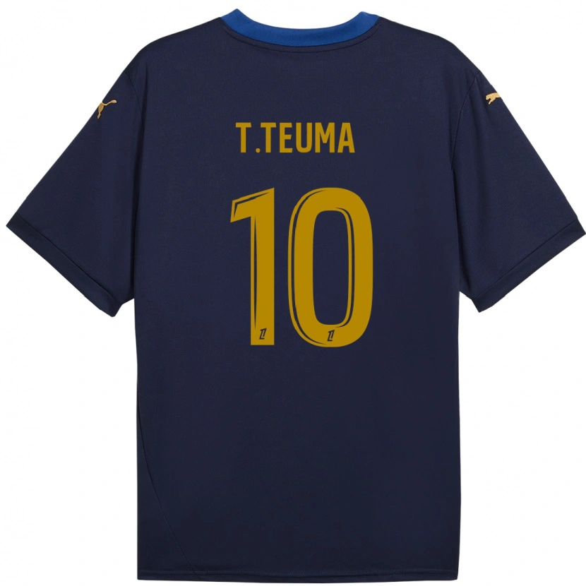 Danxen Kid Teddy Teuma #10 Navy Gold Away Jersey 2024/25 T-Shirt