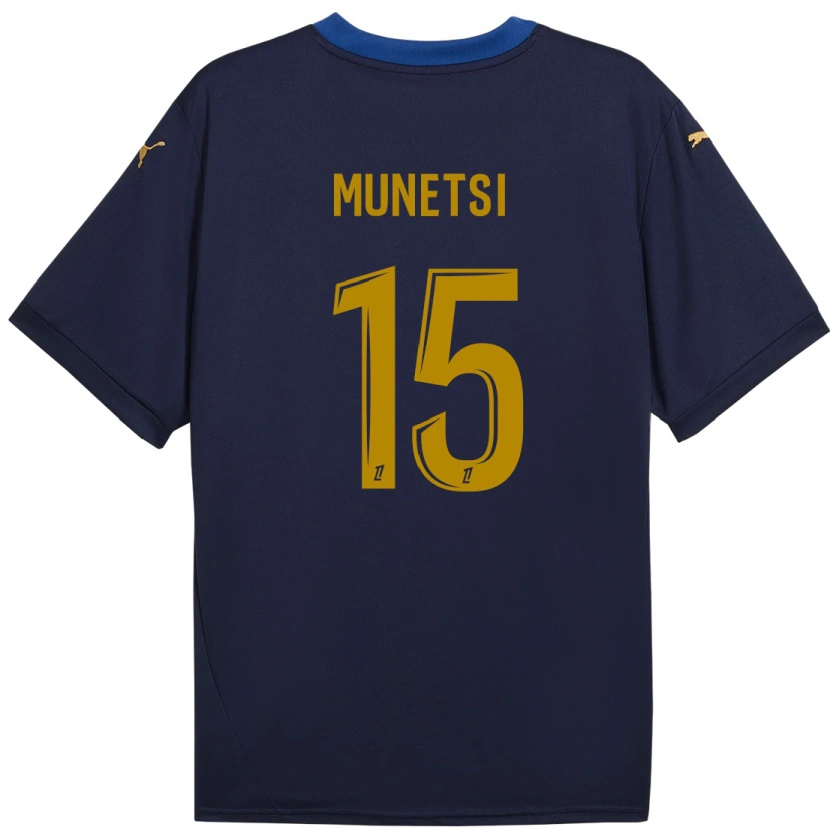 Danxen Kid Marshall Munetsi #15 Navy Gold Away Jersey 2024/25 T-Shirt