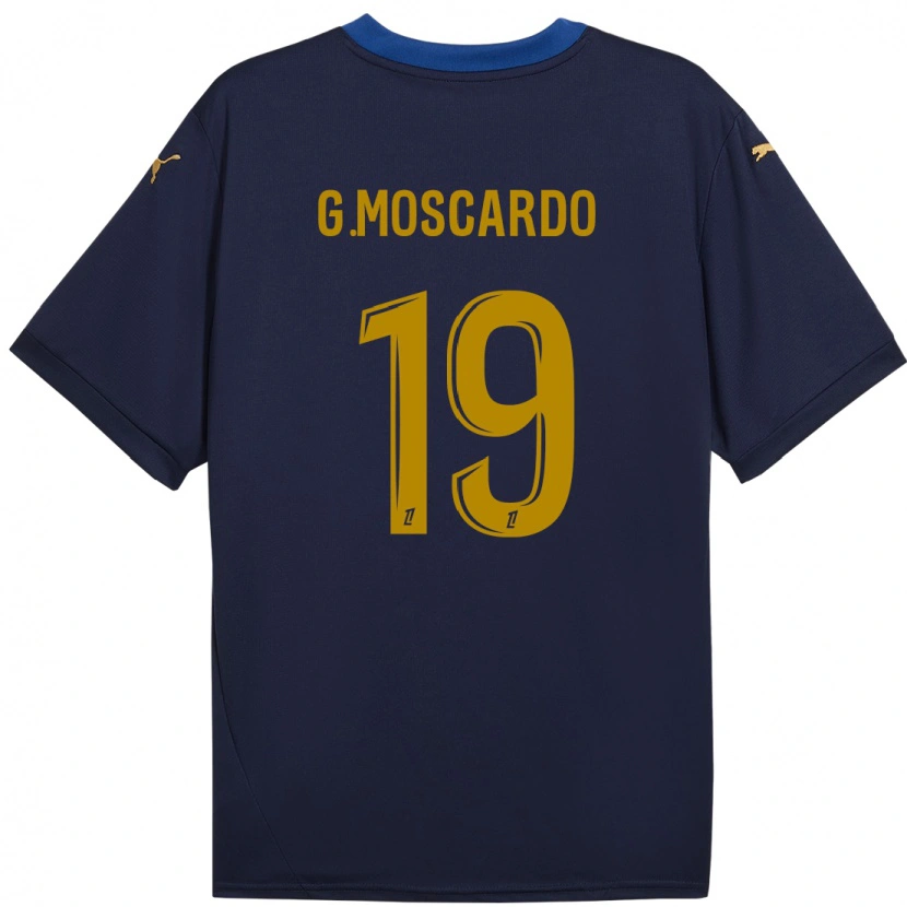 Danxen Kid Gabriel Moscardo #19 Navy Gold Away Jersey 2024/25 T-Shirt