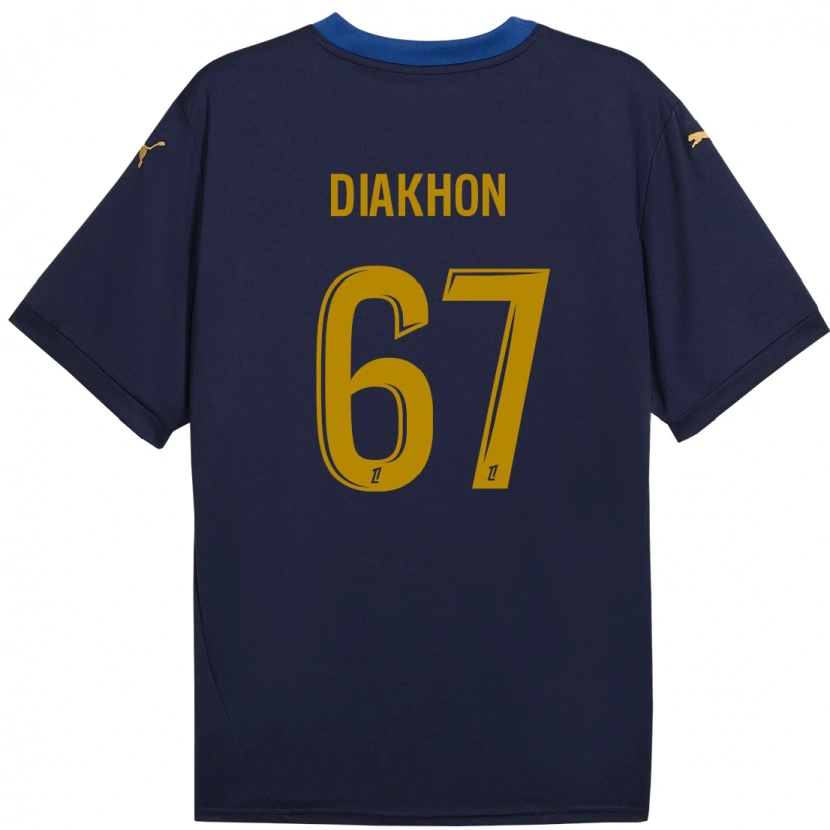 Danxen Kid Mamadou Diakhon #67 Navy Gold Away Jersey 2024/25 T-Shirt