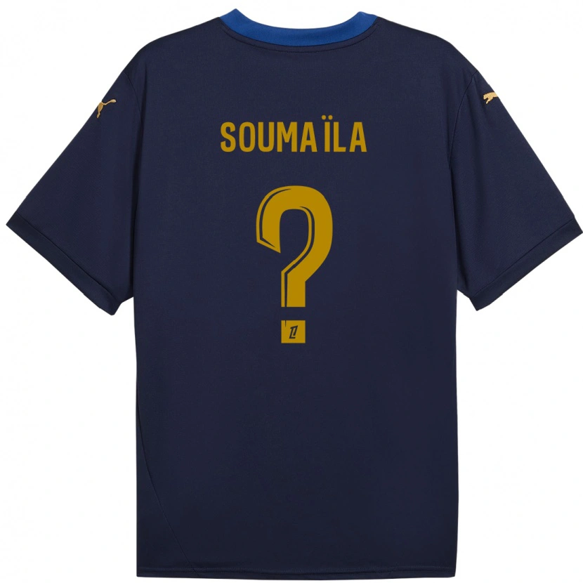 Danxen Kid Soumaïla Sylla #0 Navy Gold Away Jersey 2024/25 T-Shirt