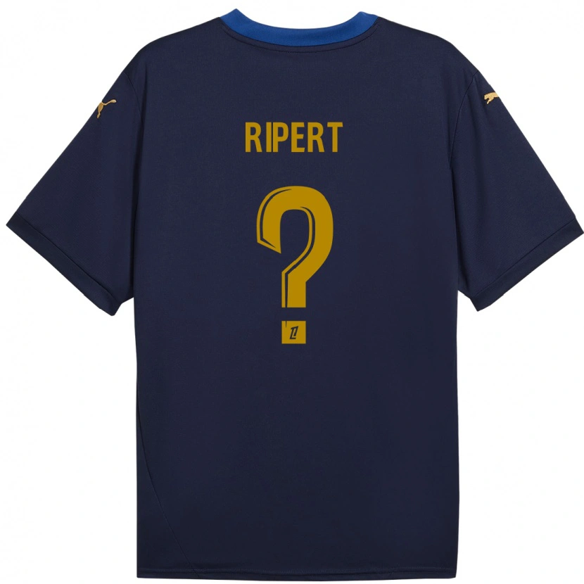 Danxen Kid Léo Ripert #0 Navy Gold Away Jersey 2024/25 T-Shirt