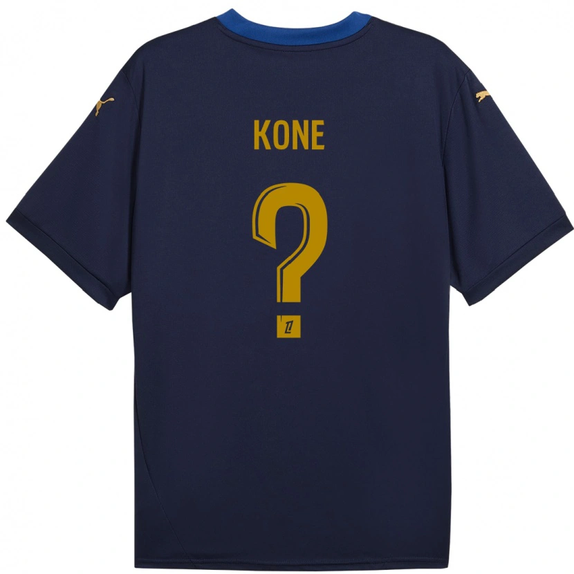 Danxen Kid Abdoul Koné #0 Navy Gold Away Jersey 2024/25 T-Shirt