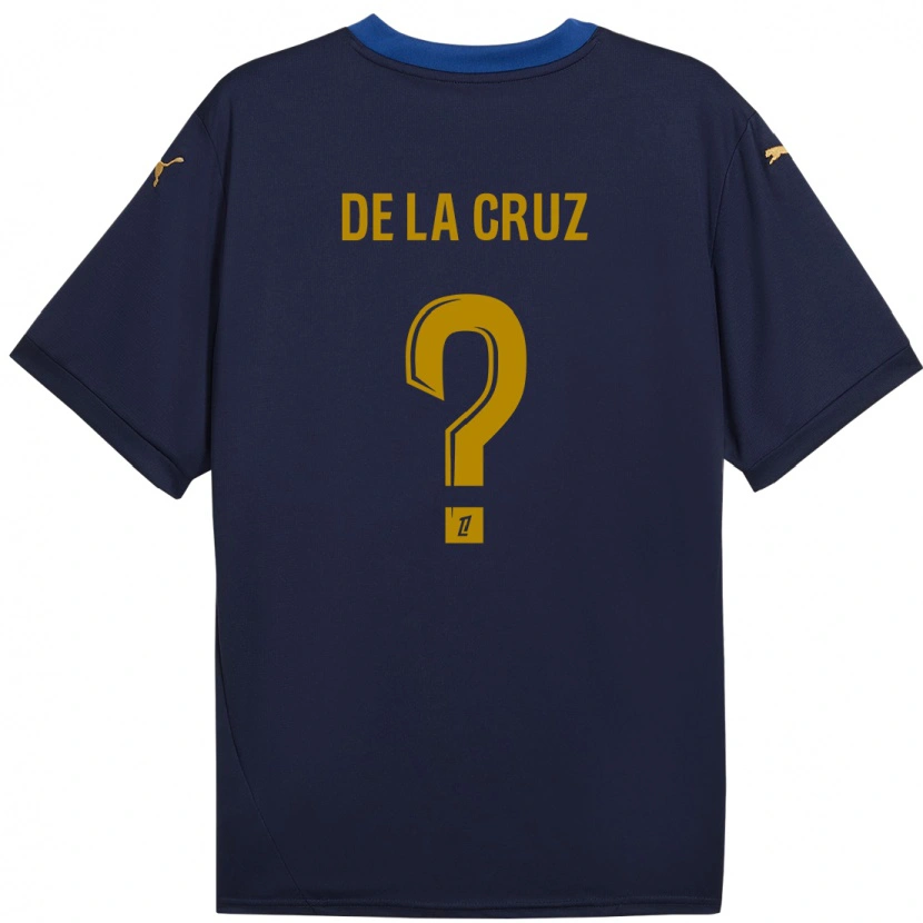 Danxen Kid Maiky De La Cruz #0 Navy Gold Away Jersey 2024/25 T-Shirt