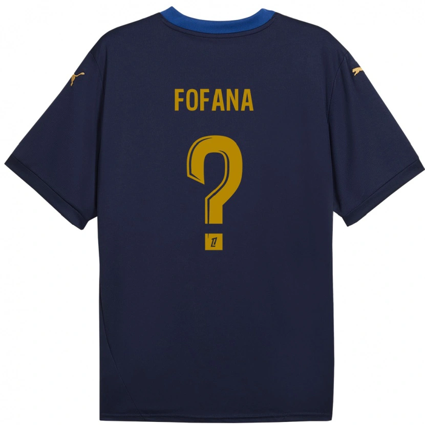 Danxen Kid Yaya Fofana #0 Navy Gold Away Jersey 2024/25 T-Shirt