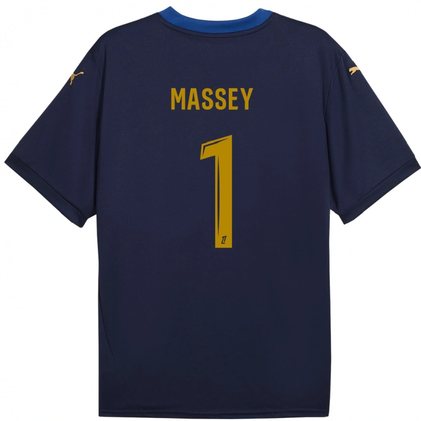 Danxen Kid Kayza Massey #1 Navy Gold Away Jersey 2024/25 T-Shirt