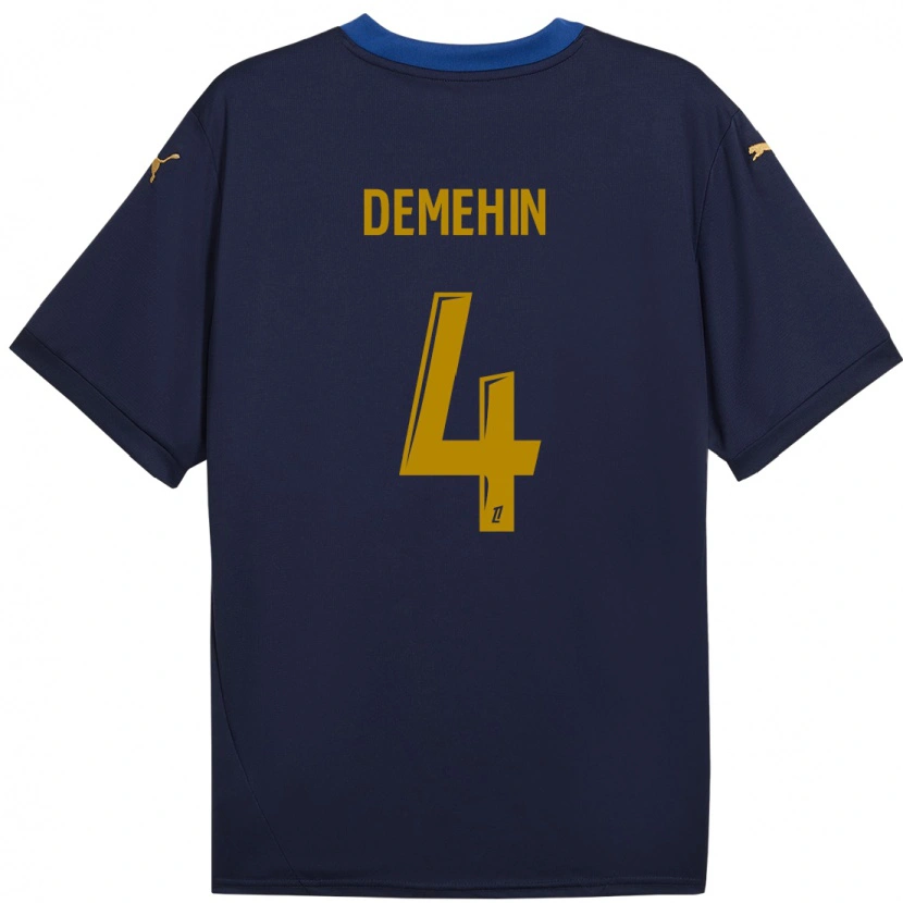 Danxen Kid Oluwatosin Demehin #4 Navy Gold Away Jersey 2024/25 T-Shirt