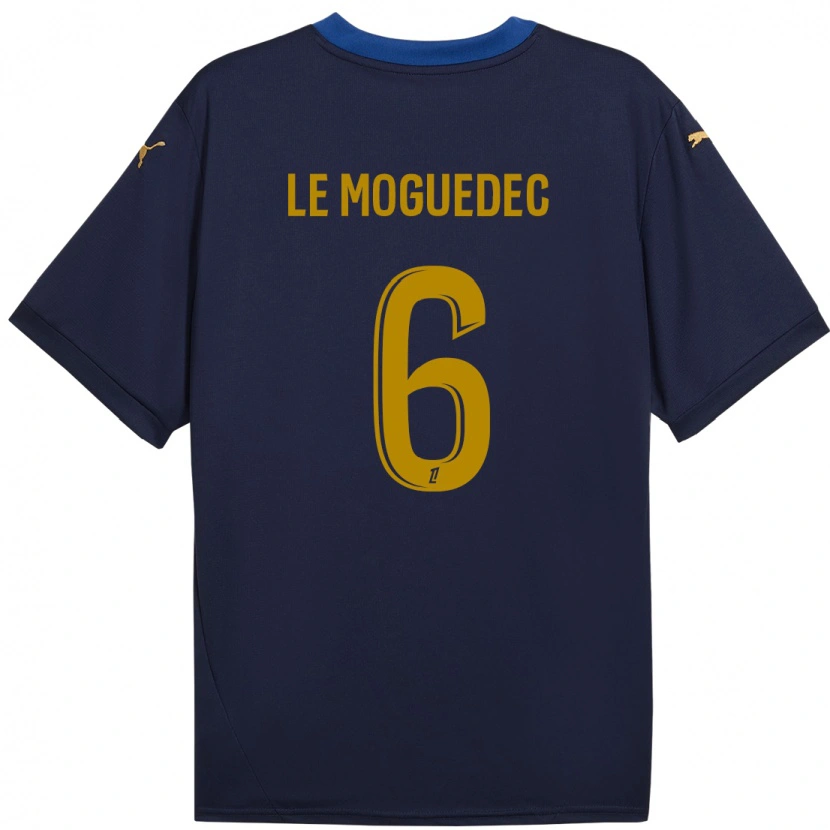 Danxen Kid Anaële Le Moguédec #6 Navy Gold Away Jersey 2024/25 T-Shirt