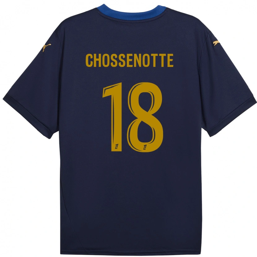 Danxen Kid Shana Chossenotte #18 Navy Gold Away Jersey 2024/25 T-Shirt