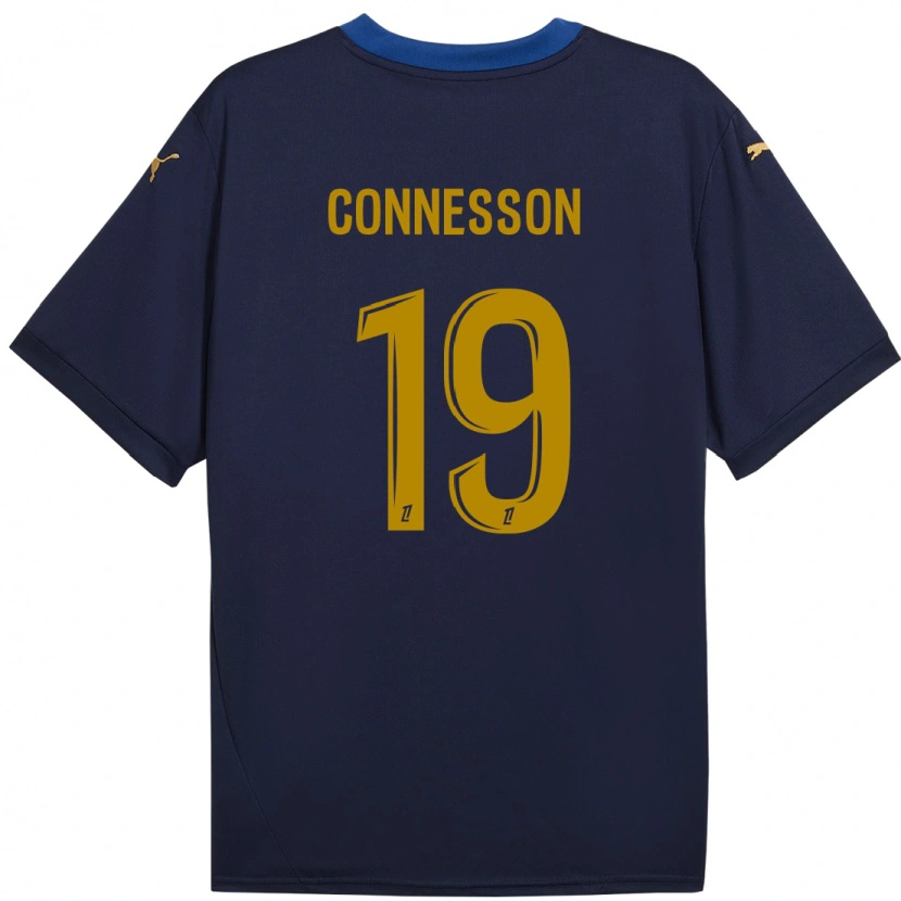 Danxen Kid Adèle Connesson #19 Navy Gold Away Jersey 2024/25 T-Shirt