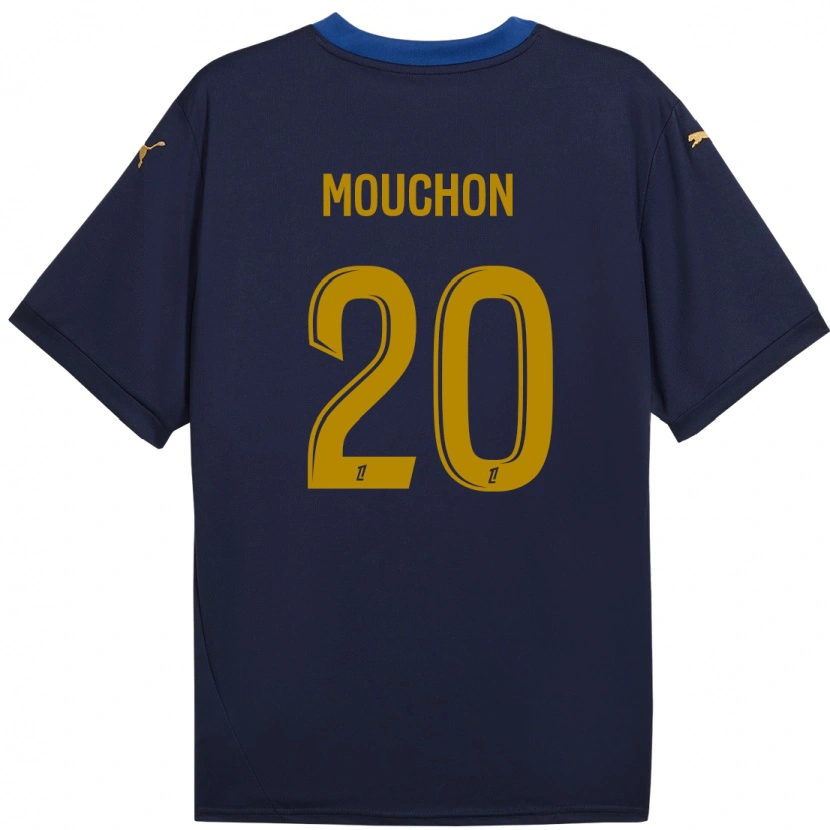 Danxen Kid Noémie Mouchon #20 Navy Gold Away Jersey 2024/25 T-Shirt