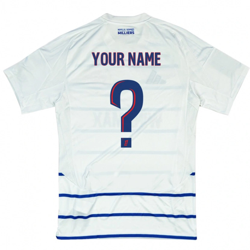 Danxen Kid Your Name #0 White Blue Away Jersey 2024/25 T-Shirt