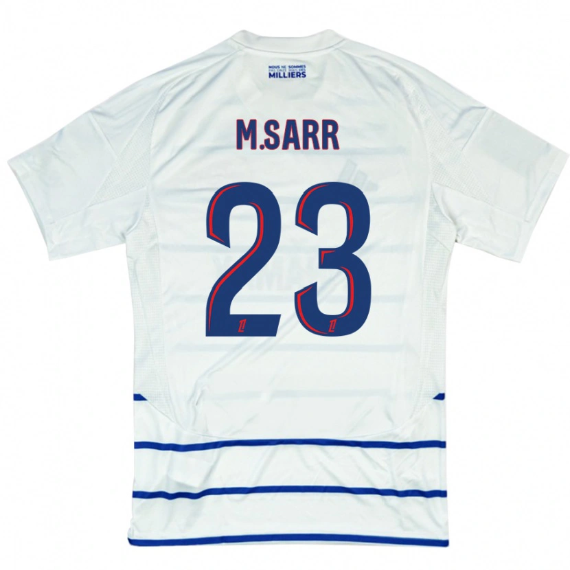 Danxen Kid Mamadou Sarr #23 White Blue Away Jersey 2024/25 T-Shirt