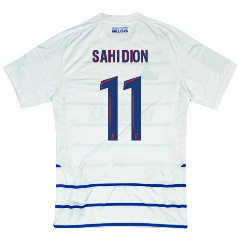 Danxen Kid Moïse Sahi Dion #11 White Blue Away Jersey 2024/25 T-Shirt