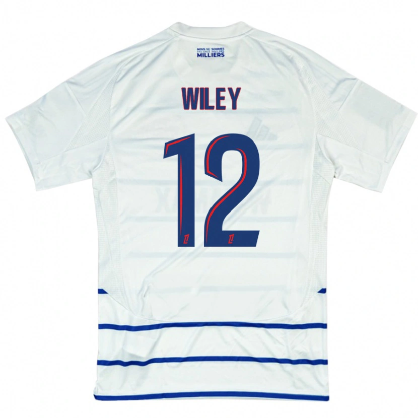 Danxen Kid Caleb Wiley #12 White Blue Away Jersey 2024/25 T-Shirt