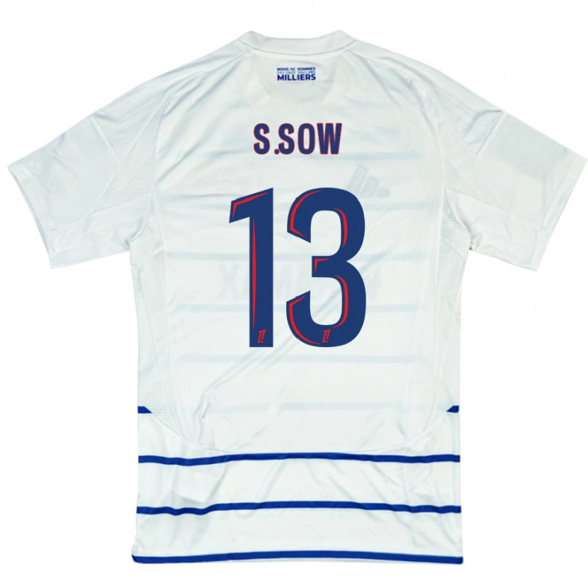 Danxen Kid Saïdou Sow #13 White Blue Away Jersey 2024/25 T-Shirt