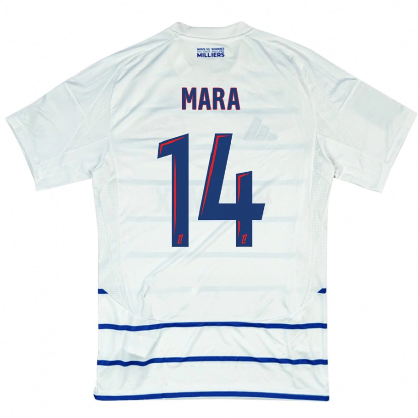 Danxen Kid Sékou Mara #14 White Blue Away Jersey 2024/25 T-Shirt